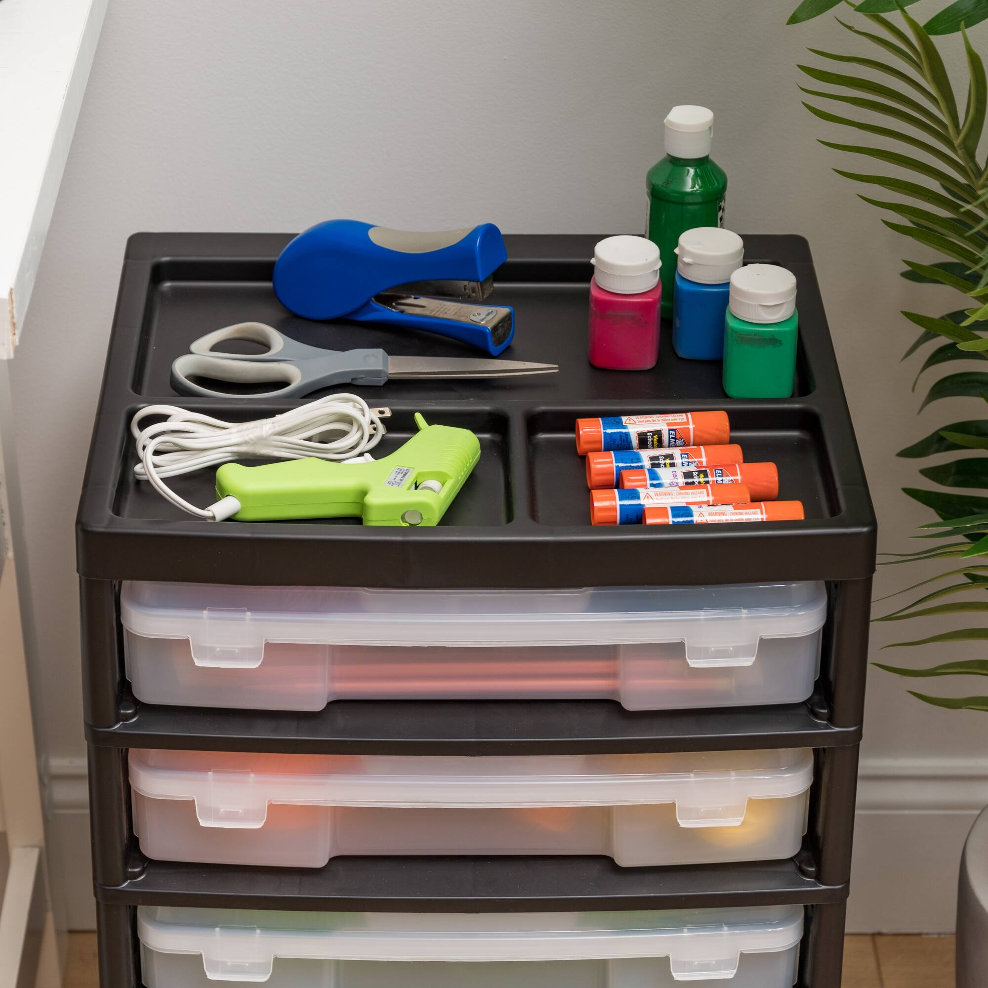 IRIS Black 5-Case Scrapbook Cart